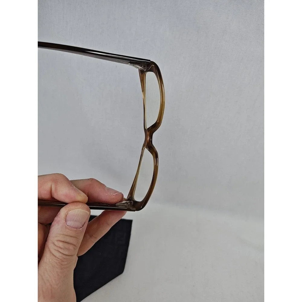 Fendi‎ Vintage Eyeglasses F716R Brown Tortoise Gold 200 140 Frame Women's